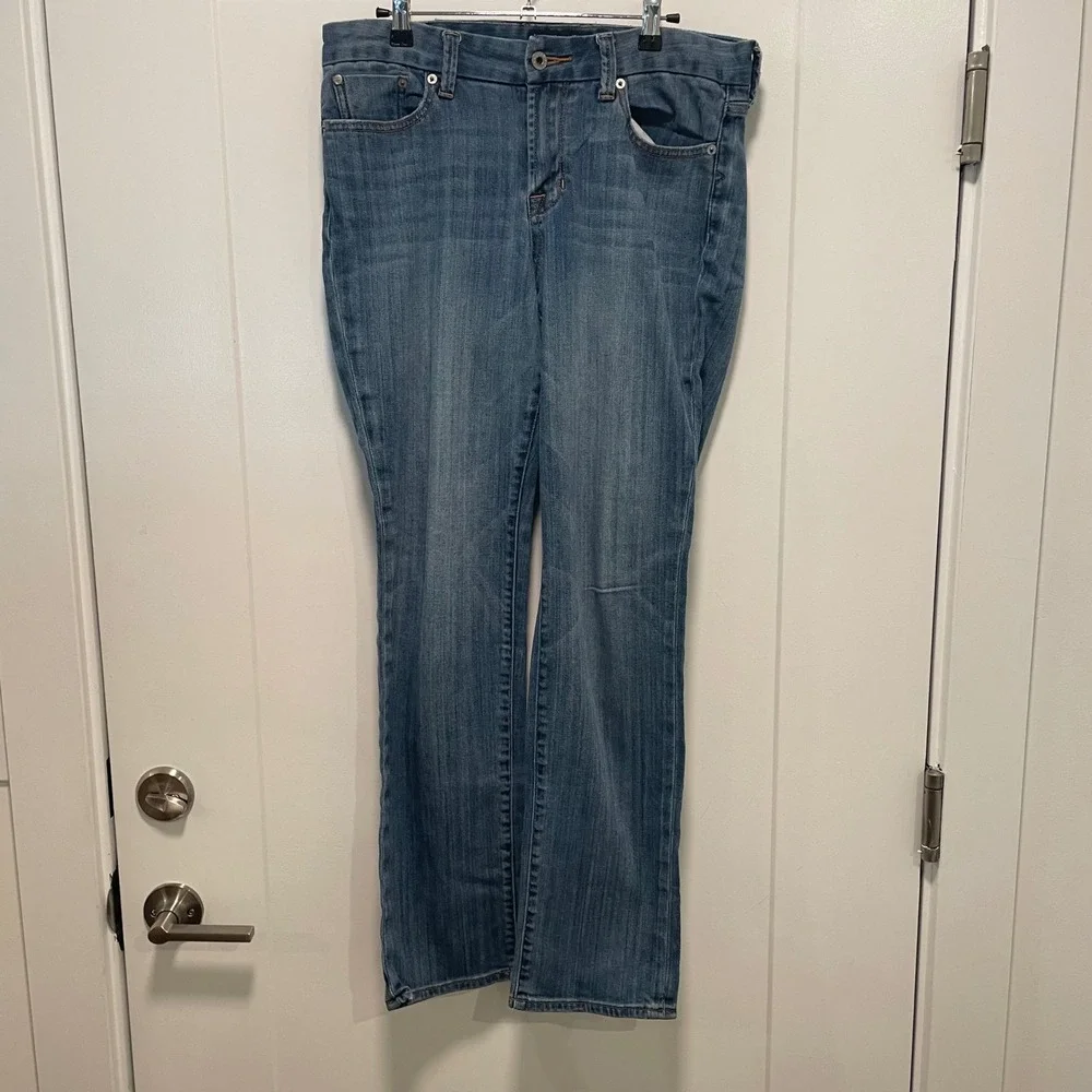 Lucky Brand Sweet Jean Straight Medium Wash Denim Jeans Blue 10/30 Regular